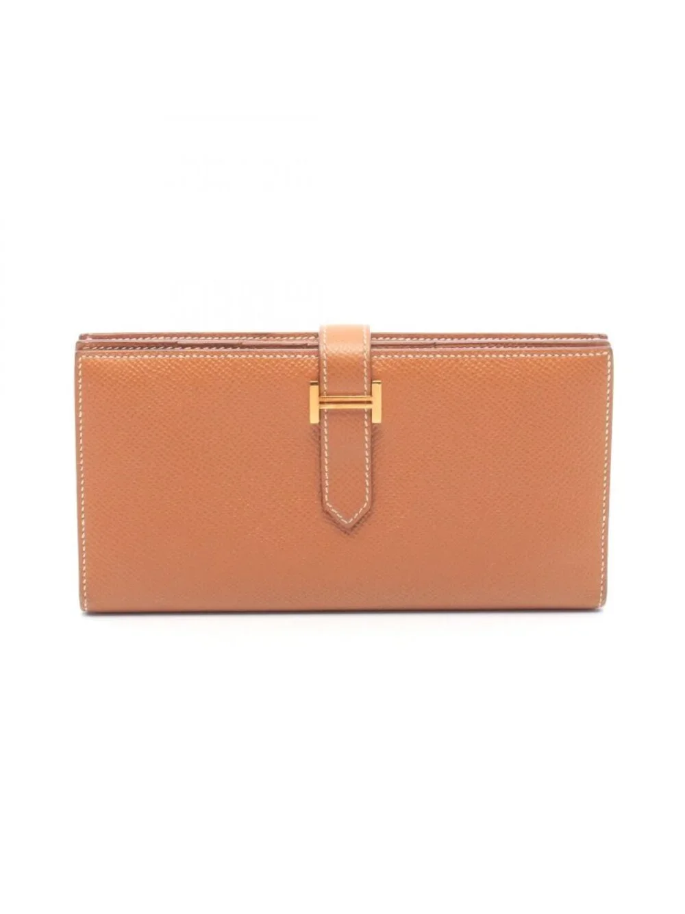 Hermes Bifold Wallet Bearn Soufflet Gold